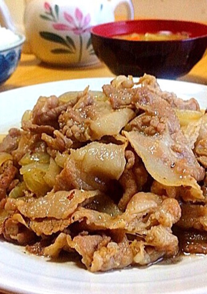 俺の黄金比 豚皿しょうが焼き 食堂風-レシピのメイン写真
