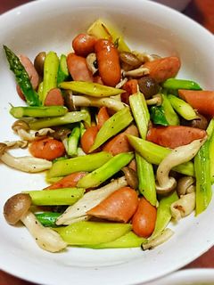 アスパラとキノコのコンソメ炒め-レシピのメイン写真