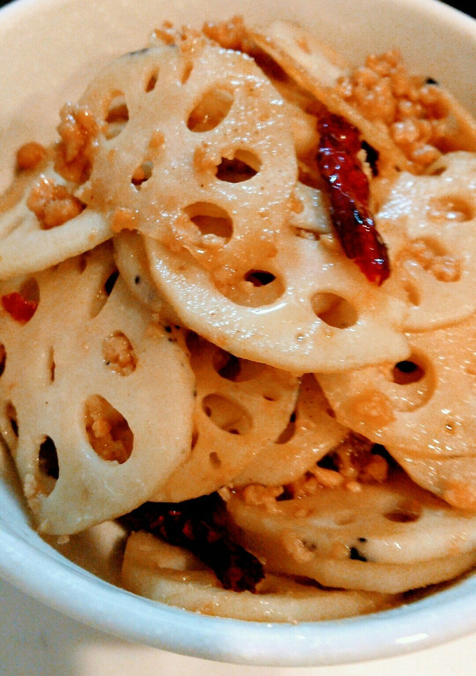 鶏のそぼろで中華風れんこんきんぴら-レシピのメイン写真