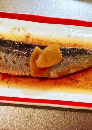 圧力鍋で骨まで美味しい♪イワシ明太の梅煮-レシピのメイン写真