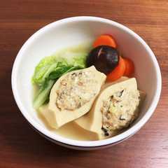 高野豆腐の肉詰め煮物-レシピのメイン写真
