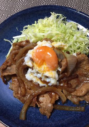 我が家のテッパン★温玉のせしょうが焼き-レシピのメイン写真