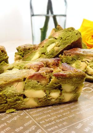 HMで簡単♬抹茶ホワイトチョコスコーン-レシピのメイン写真