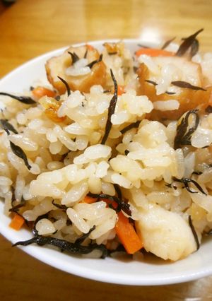 ひじきとちくわの炊き込みご飯-レシピのメイン写真