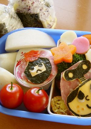 ぜんまいざむらい☆豆丸弁当（キャラ弁）-レシピのメイン写真