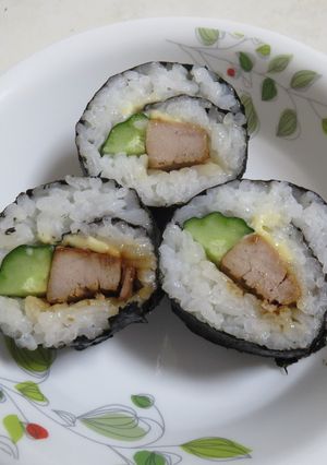 巻き物(マグロ・チーズ・きゅうり)-レシピのメイン写真