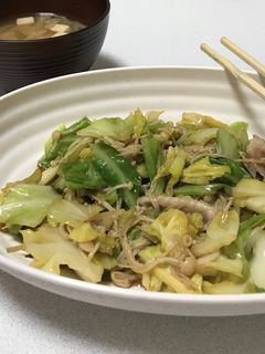 豚丼のたれで簡単豚肉入り野菜炒め-レシピのメイン写真