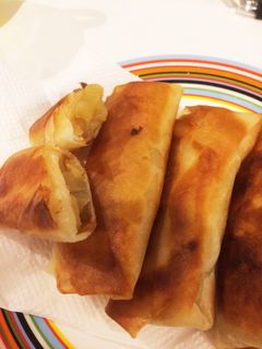 傷んだりんごはアップルパイ風春巻きに-レシピのメイン写真