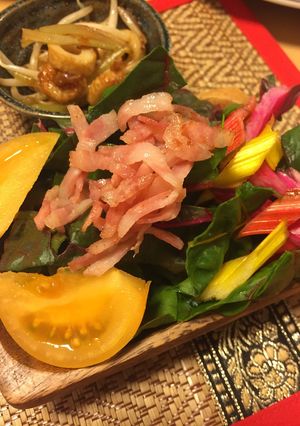 スイスチャードのベーコンサラダ⭐︎-レシピのメイン写真