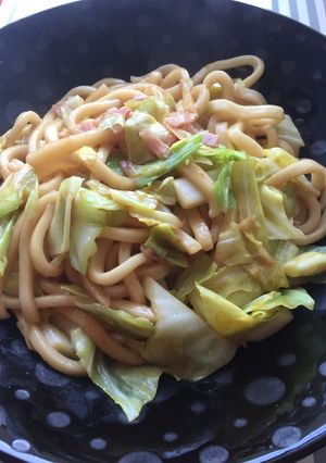 春キャベツのバター醤油うどん⭐︎-レシピのメイン写真