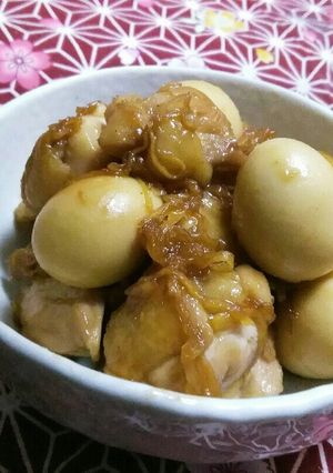 生姜たっぷり、鶏とうずら卵の甘辛親戚煮-レシピのメイン写真