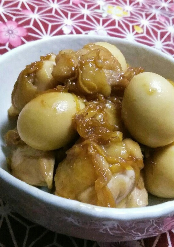 生姜たっぷり、鶏とうずら卵の甘辛親戚煮-レシピのメイン写真