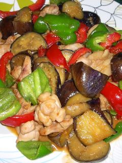なすと鶏肉のみそ炒め-レシピのメイン写真