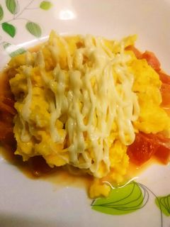 簡単!トマトと卵DEマヨネーズ炒め♪-レシピのメイン写真