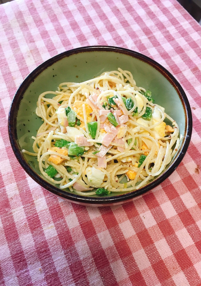 菜の花と卵の粒マスサラスパ-レシピのメイン写真