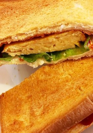 【簡単ランチ】卵焼きのトーストサンド♬-レシピのメイン写真