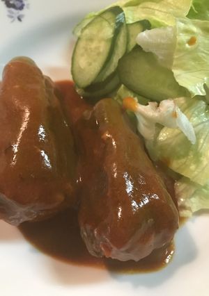 ピーマンのゴロゴロ肉詰め-レシピのメイン写真