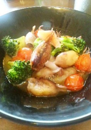 煮干し烏賊のアヒージョ風-レシピのメイン写真