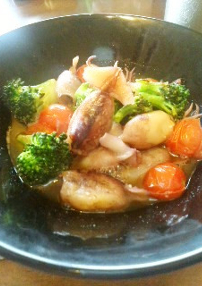 煮干し烏賊のアヒージョ風-レシピのメイン写真