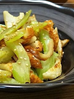 あと一品✿セロリとちくわの胡麻ポン炒め-レシピのメイン写真