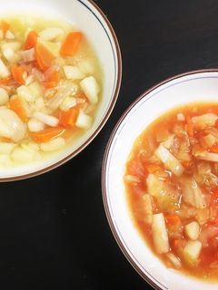 簡単!離乳食中期~完了期☆トマトスープ!-レシピのメイン写真