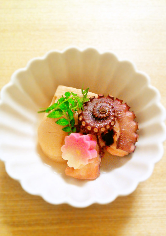 たことたけのこの簡単煮物-レシピのメイン写真
