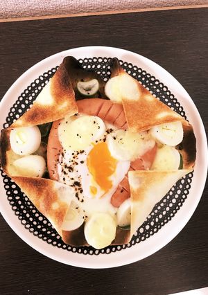 簡単！春巻きの皮でガレットもどき。-レシピのメイン写真
