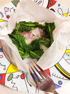 鯛と菜の花のレンジ蒸し-レシピのメイン写真