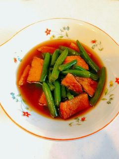 いんげんと天ぷらの煮物-レシピのメイン写真