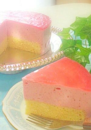 いちごのレアチーズムースケーキ-レシピのメイン写真