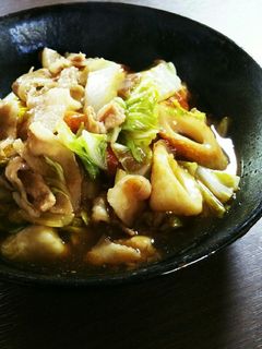 豚ばら白菜ちくわの煮物-レシピのメイン写真