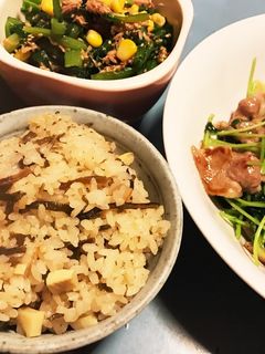 塩昆布とタケノコの炊き込みご飯-レシピのメイン写真