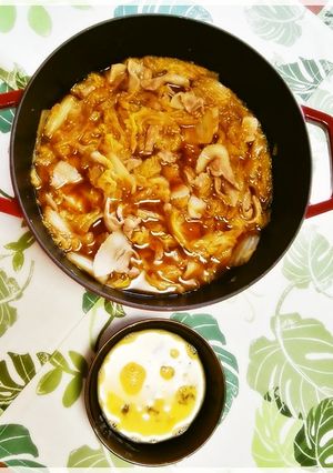 豚バラと白菜どどんと煮with溶き卵-レシピのメイン写真