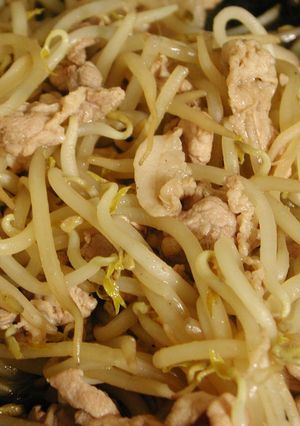 もやしと豚肉の蒸し焼き-レシピのメイン写真