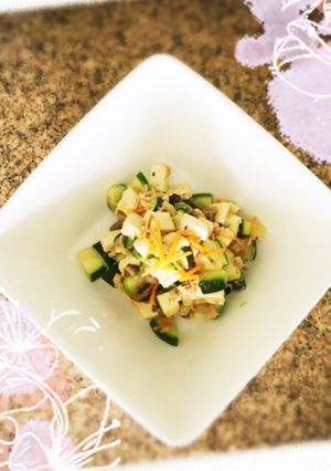豆腐とズッキーニのオリーブオイル炒め-レシピのメイン写真