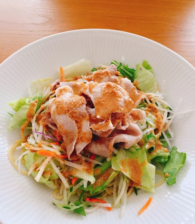 豚肉冷しゃぶサラダパスタ＊ゴマだれ-レシピのメイン写真