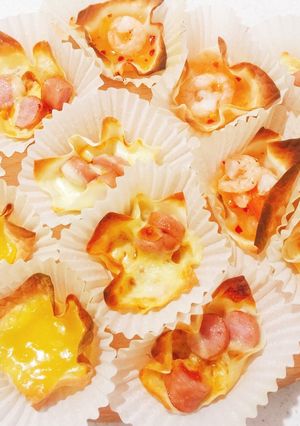 ワンタン皮でカンタンおつまみ-レシピのメイン写真