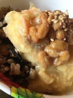 納豆と中華たまご丼のご飯-レシピのメイン写真