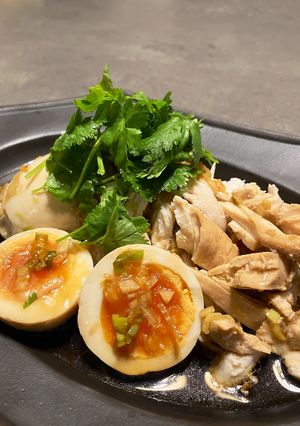 サラダチキンと卵の香味ダレ和え-レシピのメイン写真