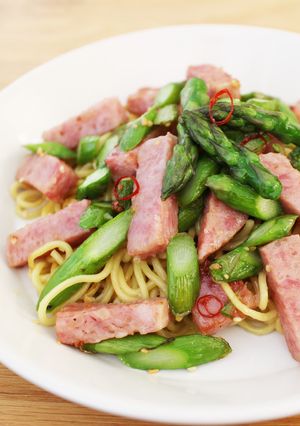 超簡単!アスパラペペロン焼きそば-レシピのメイン写真