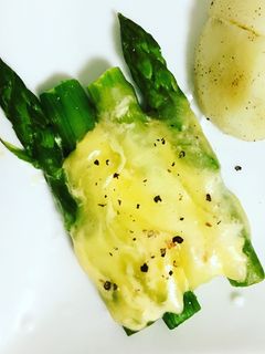 アスパラガスの味噌マヨチーズ焼き-レシピのメイン写真