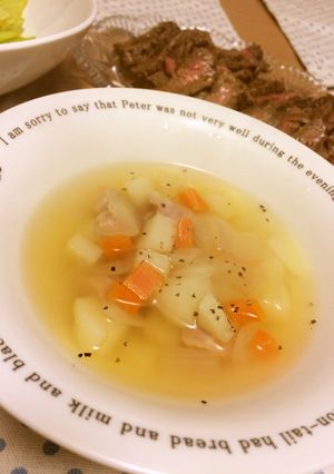 簡単コンソメスープ-レシピのメイン写真