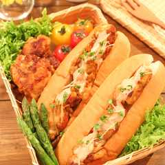รูปของ お弁当に♡揚げないヘルシーから揚げドッグ