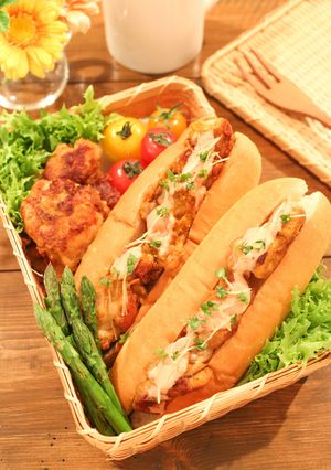 お弁当に♡揚げないヘルシーから揚げドッグ-レシピのメイン写真
