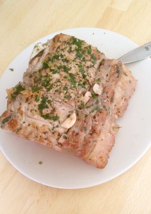 豚ロース塊肉のクランベリーソース煮込み-レシピのメイン写真