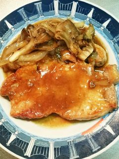 簡単☆トンテキ&付け合わせ-レシピのメイン写真