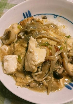肉なしで簡単！和風の豆腐あんかけ丼☆-レシピのメイン写真