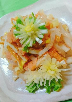 ☆鱈の子と刺身イカ・焼きちくわのお供‼-レシピのメイン写真