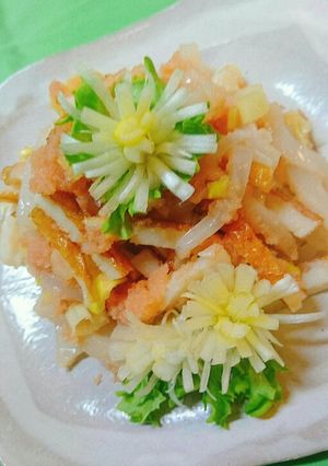 ☆鱈の子と刺身イカ・焼きちくわのお供‼-レシピのメイン写真