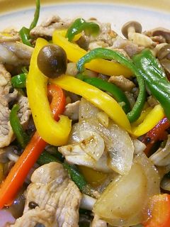 バルサミコ酢で炒めたカラーピーマン♪-レシピのメイン写真